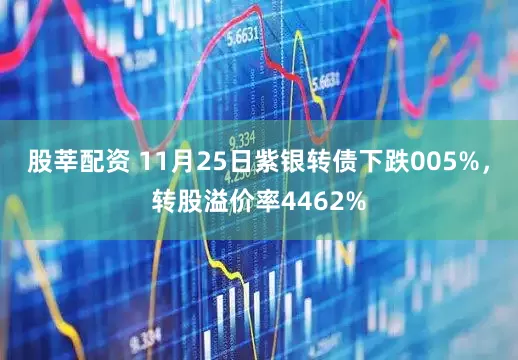 股莘配资 11月25日紫银转债下跌005%，转股溢价率4462%